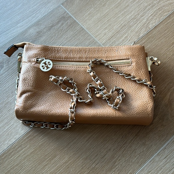 Small leather shoulder bag with chain. Authentic Tory Burch - Picture 2 of 6
